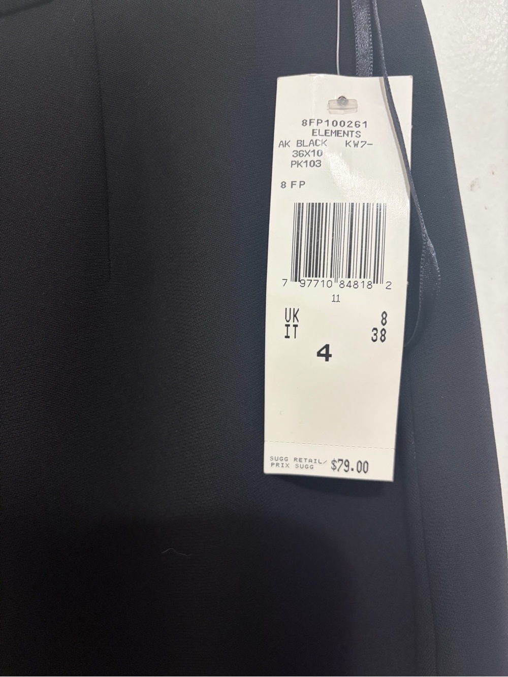 Anne Klein Black Tailored Pencil Skirt - Picture 4 of 4